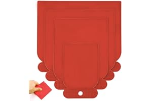 DEVENIRRICHE 4 sztuki szpachelki z tworzywa sztucznego, japońskie szpachle, elastyczne, odporne na zużycie, zestaw szpatułek japońskich, szpachelki do karoserii, 50 mm, 80 mm, 100 mm, 120 mm