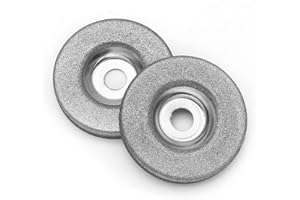 Fobufue 2 Piezas Disco Circular de Muela Abrasiva de Diamante de 50Mm para Afilador EléCtrico Multifuncional Accesorios de Afilado de Amoladora