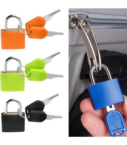 Lot De 3 Mini Serrures à Bagages - Cadenas De Sécurité Pour Valise - Neuf