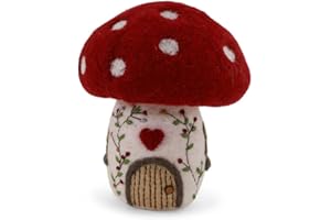 ‎GRY & SIF Gry & Sif Handgemacht & Fairtrade-Zertifiziert | Stilvolles dänisches Design X Nepali Kunsthandwerker | Pilzhaus – Groß