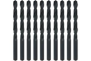 Misuyue 4mm HSS Metal Drill Bits, 10pcs Carbide Drilling Bit Sets, Twist Drill Bit suitable for Copper Aluminium Iron Plastic, Wood Drilling Bits