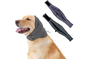 XFSRG 2 Pezzi Paraorecchie Cane Antispavento Calma le Emozioni Cappello per Cani Comodo e Traspirante Caldo in Inverno