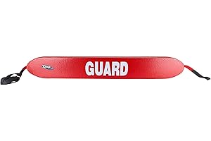 Kemp USA Tubo de Rescate de Malla Grip it de 50 Pulgadas con Logotipo de Guardia, Equipo Salvavidas para Seguridad en Piscinas