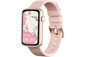 SHANG WING Smartwatch Donna Orologio Contapssi Polso Donna Orologio Fitness Sportive con Cardiofrequenzimetro Saturimetro Smartband Impermeabile IP68 Notifiche Whatsapp e Chiamate per Android iOS Rosa