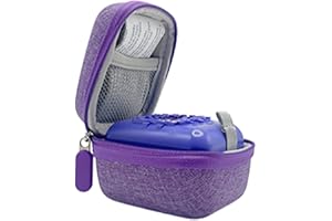 Cute Protective Case for Bitzee Digital Pet/Bitzee Disney/2024/2023/, Portable Carrying Mini Case with A Hand Strap, Cotton & Linen & Flannel Material Waterproof Shockproof (lila)