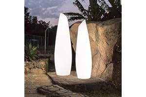 Moovere Lampe sur pied Fredo 140 cm avec câble pour extérieur et intérieur, lumière blanche chaude 3000 K pour la terrasse, le salon et le patio