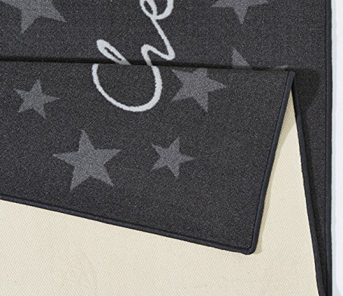 Hanse Home 102369 Design Velours Küchenläufer Sterneküche, Grau, 67×180 cm - 3