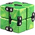 Cubelelo Drift Infinity Cube (Green) | Magic Puzzle Cool Mini Gadget for Stress and Anxiety Relief for Kids and Adults | Desk Finger Flip Toy for Fun and Game | for Ages 3 Years and Above