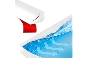 wordmouk Próg prysznicowy do tamy wodnej 78 cali / 2 m, bariera podłogowa do wilgotnych pomieszczeń, brodzik roboczy, krawędź do zatrzymywania wody, samoprzylepny stoper wody do kuchni i łazienki