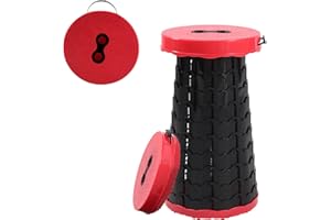 UMLIPOT Stool pieghevole, facile da trasportare, leggero e portatile, adatto per campeggio e shopping, Stool telescopico con capacità statica massima di 150 kg, pieghevole e design telescopico