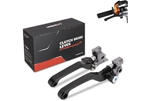 JFG RACING Kupplungshebel Motorrad,Bremshebel Kupplungshebel Motorrad Hebel für 250 300 350 450 500 SX EXC EXCF XC XCF XCW 14-16-Schwarz