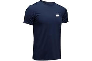 MEETWEE Sportshirt Herren, Laufshirt Kurzarm Mesh Funktionsshirt Atmungsaktiv Schnelltrocknend Sports Gym Shirt Trainingsshirt für Männer Sommer