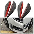MEDIRICH Lifesciences ® | 4 Pcs | Air Knife Carbon Auto Front Bumper Protector | Lip Splitter Styling | Best Design Car Accessories for Front Bumper Protection for All Cars & SUVs
