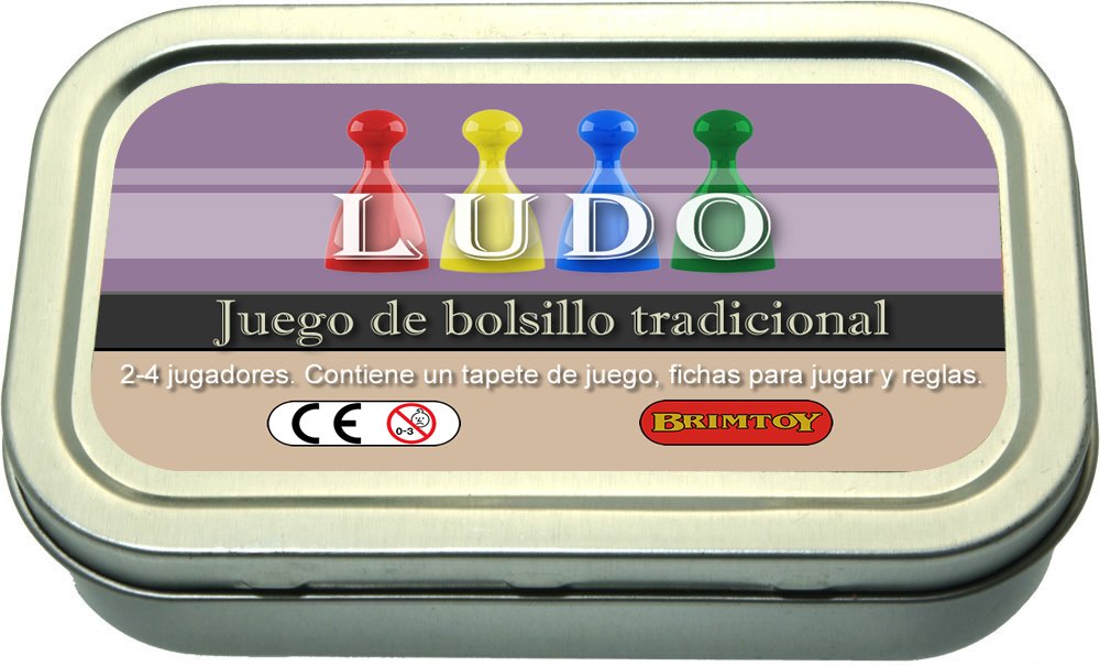 Brimtoy Ludo. Juego de Bolsillo Tradicional.