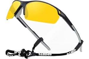 OKH Gafas de ciclismo polarizadas para hombres y mujeres, gafas deportivas al aire libre, protección UV400, gafas de sol con marco irrompible TR90