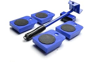 MacroHu Juego de Rodillos para Muebles Elevador de Muebles Ruedas de Transporte para Muebles Herramientas Movimiento Pesadas Ruedas para Muebles Pesados Deslizantes Muebles Pesados Mover Muebles-Azul