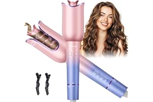 ‎MOERAE Moerae Lockenstab Automatisch, Negativ-Ion Automatischer Lockenstab für Lange Haare mit Hitzeschutz, 3 Temperaturstufen 160-220℃, Intelligenter Automatic Curling Iron für Große Locken 23 mm
