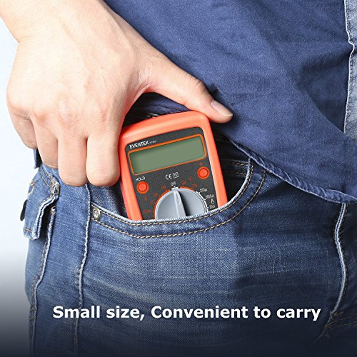 Digital Multimeter, Eventek ET380 Mini Multi Tester Spannung AC/DC, DC Strom, Diode,Widerstand, Ausgangswelle Rechtecksignal - 7