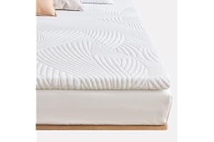 Sweetnight Topper 140x200cm,Matratzen Topper Viscoelastische Matratzenauflage Gelschaum Matratzentopper 140x200,Gel Memory Foam Topper,mit Abnehmbarem und Waschbarem Bezug,5cm Höhe,Weiß,H2