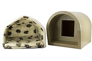 FOVLWYT The Original Mr Snugs KatDen® Waterproof Outdoor Cat Kennel with Snuggle Mattress & Full Liner