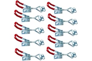 BLUVAST 10 Stück Spannverschluss, kistenverschluss, Spannverschluss Edelstahl, Schnappverschluss Haltekraft 100kg, Hebelverschluss Geeignet für Schubladen Schränke Kisten Fenster Werkzeugkästen