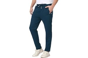 JustSun Men Joggers Tracksuit Bottoms Gym Running Sports Casual Trousers with Zip Pockets