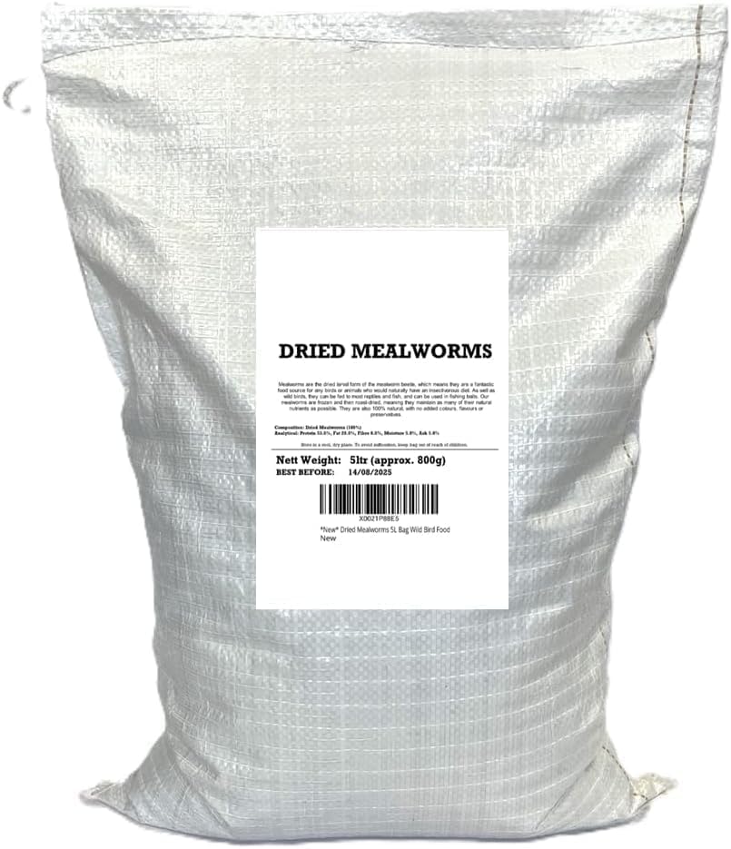 Dried Mealworms 5L Bag Wild Bird Food