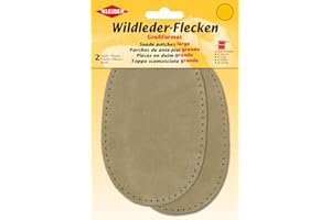 Kleiber - Rodilleras/Coderas de Ante, para coserlas, tamaño Grande, Color Color Beige