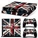 Produktbild Mcbazel Anti-Scratch Decal Vinyl Aufkleber Skin Cover Vollhaut Aufkleber Faceplates für PS4 Konsole und Controller -Britische Flagge