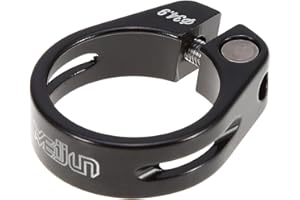 TBEST icleta de Montaña Abrazadera de Poste de Sillín de Aleación de Aluminio, 34.9mm (Negro)