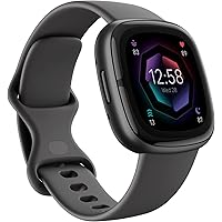 Fitbit versa4 (中古)※オマケ多数 Fitbit Versa 4 Fitness Watch (Black/Graphite Aluminium) with 6