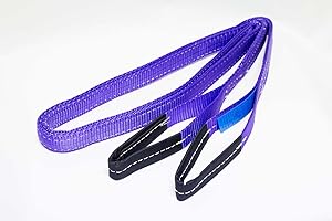 DIVERSITY WRAP DiversityWrap Cargo Lifting Sling (6m x 30mm)- Heavy Duty Polyester Cargo Webbing Strap | EN 1492-1 Standard 1000kg Lift Sling | Double Layered Weather Resistant Lifting Straps- Purple