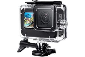 F1TP Waterproof Case for Go Pro Hero 12 11 10 9 Black,196Ft Protective Underwater Dive Housing Shell with Bracket and 1/4”Screw for Go Pro (case for go pro 12/11/10/9)…