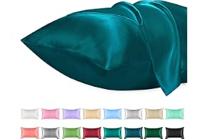 Lirex Satinörngott, 2-pack, mjukt, enfärgat silkesörngott av mikrofiber, kuvertstängning, skrynkelfritt, blekbeständigt, vent
