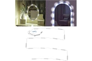 Sonew LED sminkspegel framljus gör-det-själv Hollywood-stil sminklampor cool vit ljus färg dimbar ljus bä USB spegel ljusb