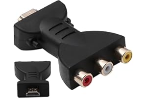 SouiWuzi Adattatore HDMI a AV Converter - Portante per Audio/Video Rosso Bianco Giallo - HD Connector