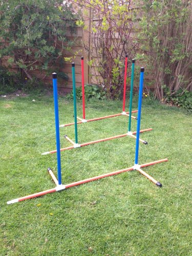 freestanding-colourful-6-dog-agility-weave-poles-which-convert-into-3-dog-agility-training-jumps-due-to-amazons-new-postage-policy-we-can-only-post-this-item-to-mainland-uk-England-Wales-and-Scotland-