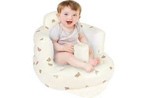 Alaoo Nadmuchiwane krzesło dla niemowląt, sofa podtrzymująca oparcie dla niemowląt w wieku od 3 miesięcy do lata, nadmuchiwane siedzisko dla niemowląt do siedzenia, krzesło prysznicowe, siedzisko