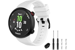 TopPerfekt Pulsera Compatible con Garmin Forerunner 45s, Pulsera Deportiva de Silicona, Forerunner 45s Replace Pulsera