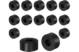 QUARKZMAN 4 szt. Gumowe podkładki dystansowe 50 mm OD 10 mm ID 40 mm Wysokość Okrągłe Gumowe Amortyzatory Wibracyjne Grube podkładki do akcesoriów domowych i samochodowych