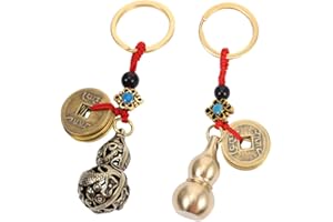 Exceart, 2 Campanelle a Vento Feng Shui, Campane a Vento, Vintage, Drago, Campana da Appendere, Campana per Fortuna, casa, Giardino, Auto, Pendenti, benedizione