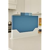 Moi Ocean 4 Par&ccedil;a Plastik Kesme Tahtası Seti, Standlı, Renkli, Hijyenik, Kaymaz 3 Adet Gıda Hazırlama Tahtası, 31x20 cm, Sebz