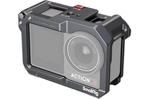 ‎SMALLRIG SMALLRIG Camera Cage Klatka Kamery dla DJI Action 5 pro, Action 4, Protective Cage Klatka Ochronna Kompatybilna z Mikrofonem dla DJI, Ramka Ochronna dla Osmo Action 5 Pro Action 4 Action 3-4119C