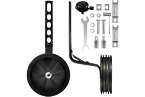 CycForge Verstellbare Stützräder für Kinderfahrräder – Perfekt für 12/14/16/18/20 Zoll Fahrräder mit variabler Geschwindigkeit und Einzelgeschwindigkeit, ausgestattet mit robusten Stabilisatoren.