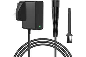Newding 12V Shaver Charger Compatible with Braun Series 9 7 5 3 (2Pin/3Pin Universal), S9 S7 S5 S3 S1 Beard Trimmer and Silk Epil 9 7 5 Epilator UK Plug Power Cable 3040S 5544 5542 5409