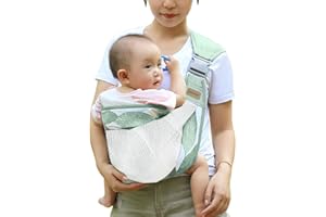 FUNUPUP Tragetuch Baby Babytrage Neugeborene ab Geburt Baby Tragetuch Neugeborene Verstellbare 3D Netzstoff Babytrage Trage Baby für Baby Tragetuch Neugeborene Kleinkinder bis 20Kg Green