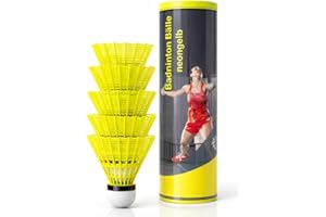 TK Gruppe Timo Klingler Balles de Badminton Jaunes pour entraînement et compétition - pour l'extérieur et l'intérieur
