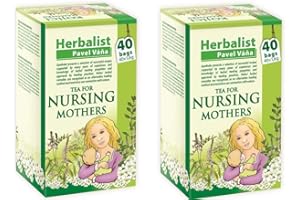 Herbal Nursing Tea for Breastfeeding Mothers stimulating Mother's Milk 40 Tea Bags by Apotheke Pavel Vana (Pack of 2)