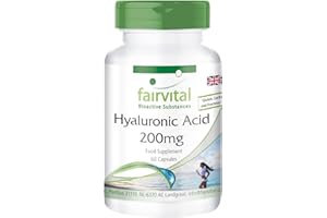 Fairvital | Hyaluronic Acid 200mg - Vegan - HIGH Dosage - 60 Capsules