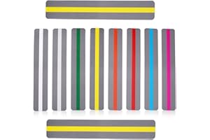 ZITFRI 10 Pcs Règle de Lecture pour Dyslexique Marque-page en PVC Bandes de Surbrillance Guide de Lecture Assistant de Enseignant